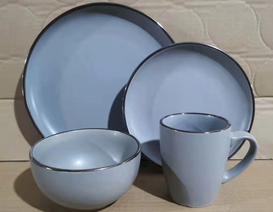 Jingdezhen Export Ceramic Tableware Stoneware Plate China Dinnerware Set