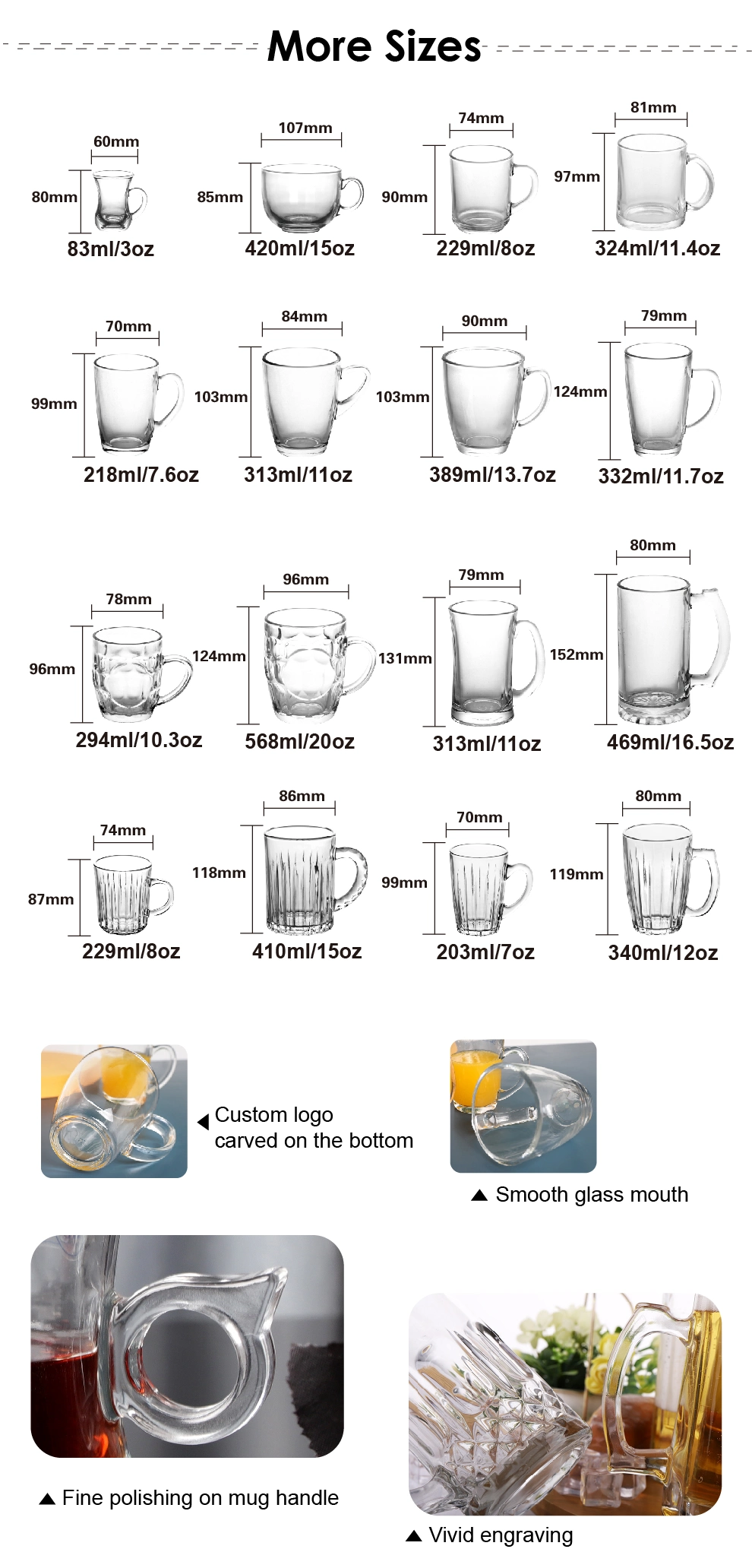 8oz Arabic High Quality Glass Tea Mug for Home & Restaurant Using Hot Water Drinking Glassware