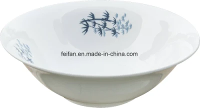 Heiße verkaufende runde Shoup-Schüssel aus Keramik mit verschiedenen Blumendekoren